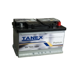 AKUMULATOR 12V 75 Ah 750A  TANEX PREMIUM